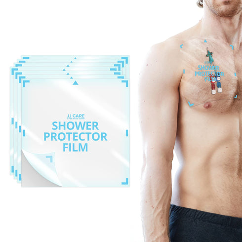 JJ CARE Shower Protector 9x9 Dialysis Catheter Shower Cover, PICC Line Water Barrier, Colostomy Shower Shields, Waterproof Bandage Protector